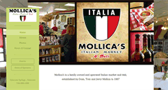 Desktop Screenshot of mollicasitalianmarket.com